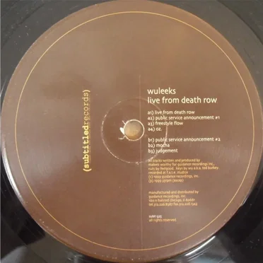 Live From Death Row EP by Wuleeks - album cover