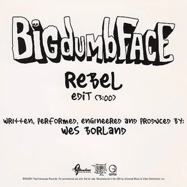 Rebel by Big Dumb Face - album cover