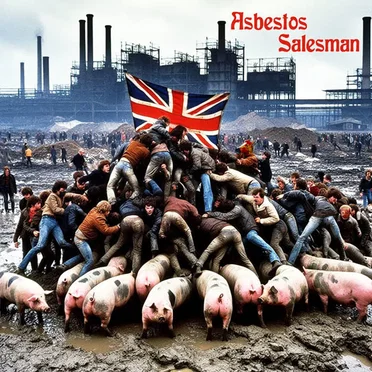 Post-Sludge Post-Britain Post-Slop by Asbestos Salesman - album cover