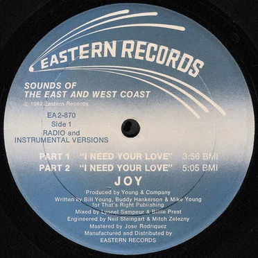 I Need Your Love by Joy - album cover