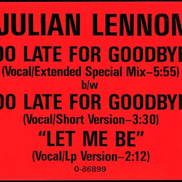 Too Late For Goodbyes by Julian Lennon - album cover