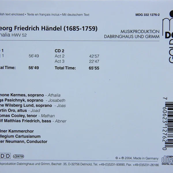 Handel: Athalia, HWV 52
