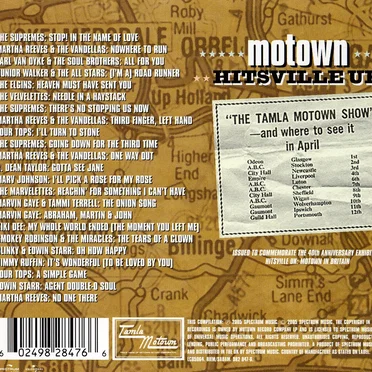 Motown Hitsville UK by Various Artists - album cover