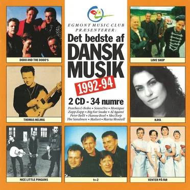 Det bedste af dansk musik 1992-94 by Various Artists - album cover