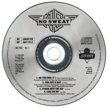 On The Edge by No Sweat - album cover