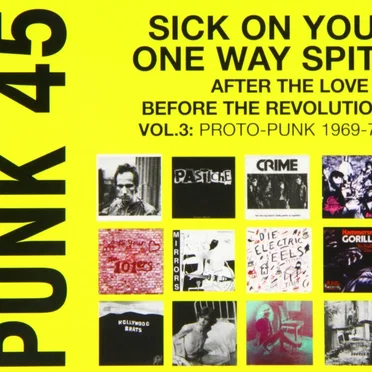 Punk 45: Sick on You! One Way Spit! After the Love & Before the Revolution - Proto-Punk 1969-76, Volume 3 by Various Artists - album cover