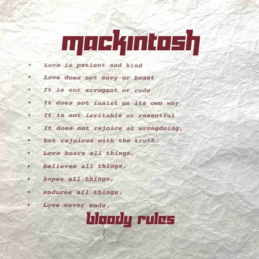 Bloody Rules by Mackintosh - album cover