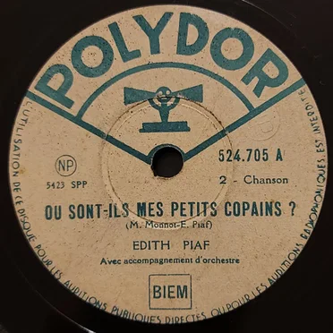 Où sont‐ils mes petits copains ?