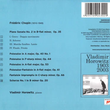 Horowitz Plays Chopin: Sonata No. 2 / Polonaises