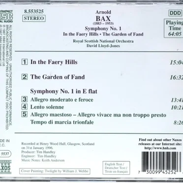 Symphony no. 1 / In the Faery Hills / The Garden of Fand