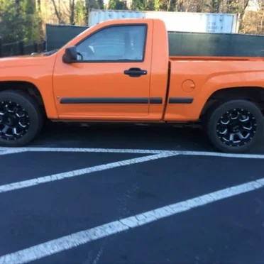 Orange Dodge Pickup Truck