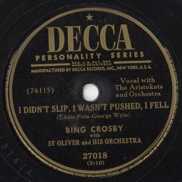 I Didn't Slip, I Wasn't Pushed, I Fell