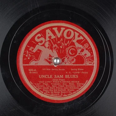 Uncle Sam Blues / Paging Mr. Page by “Hot Lips” Page’s Swing Seven - album cover