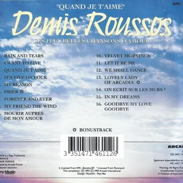 Quand je t'aime - ses plus belles chansons d'amour