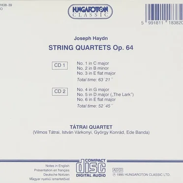 6 String Quartets, op. 64