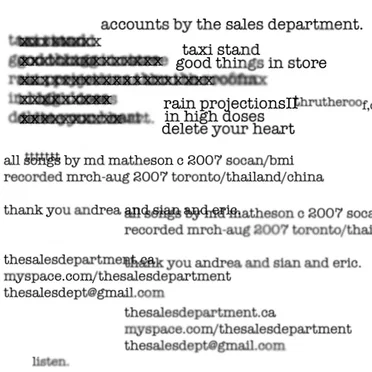 The Sales Department
