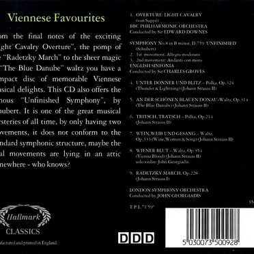 Viennese Favourites by Various Artists - album cover