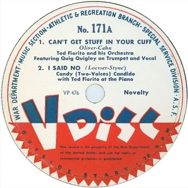 Can’t Get Stuff in Your Cuff / I Said No / ‘Deed I Do by Various Artists - album cover