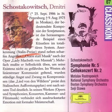 Cello Concerto no. 2 / Symphony no. 5