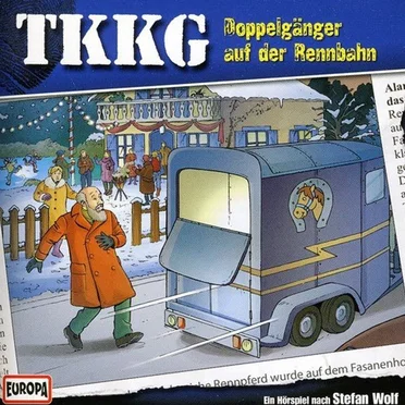 TKKG 174: Doppelgänger auf der Rennbahn by Stefan Wolf - album cover