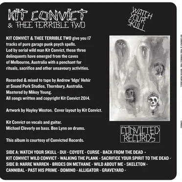 Watch Your Skull by Kit Convict & Thee Terrible Two - album cover