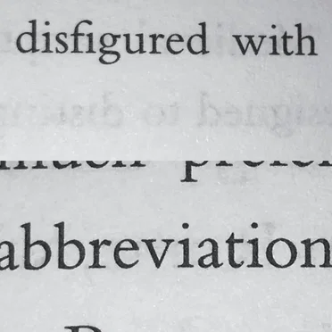 Disfigured With Abbreviations