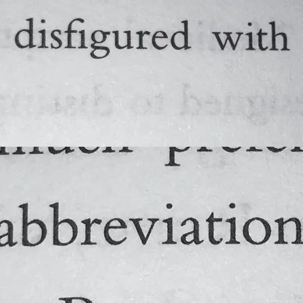 Disfigured With Abbreviations