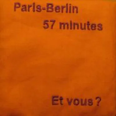 Paris-Berlin 57 minutes... et vous ?