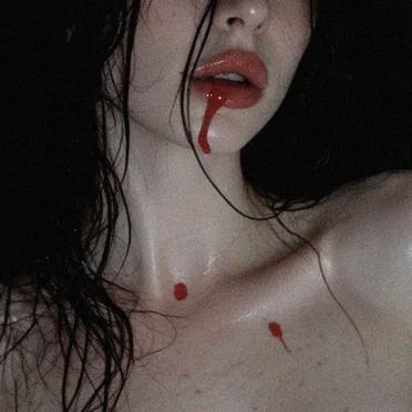 blood on your lips