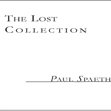 The Lost Collection by Paul Spaeth - album cover