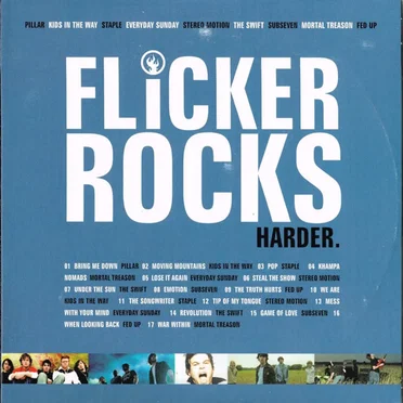 Flicker Rocks Harder by Various Artists - album cover