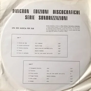 Musica per due