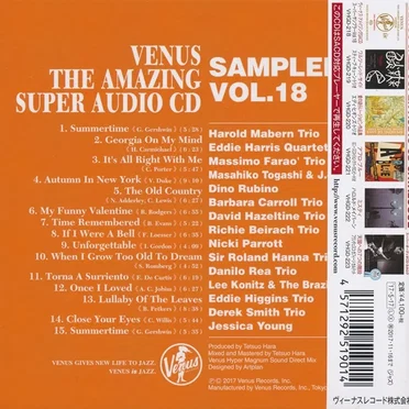Venus The Amazing Super Audio CD Sampler Vol.18 by Various Artists - album cover