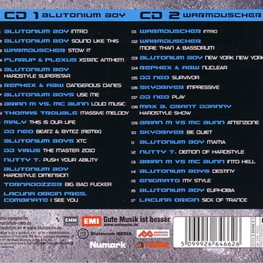Best of Blutonium 2008 Hardstyle by Various Artists - album cover