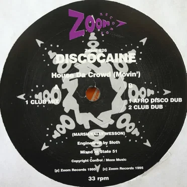 House da Crowd (Movin’) by Discocaine - album cover