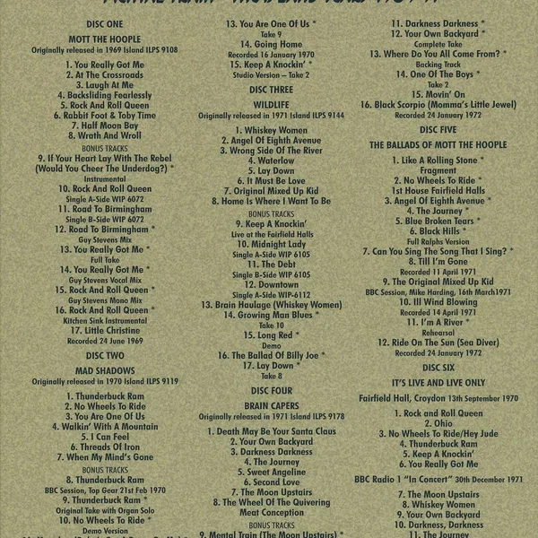 Mental Train – The Island Years 1969–71