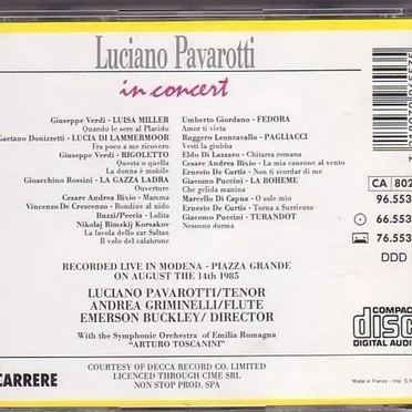 Luciano Pavarotti in Concert