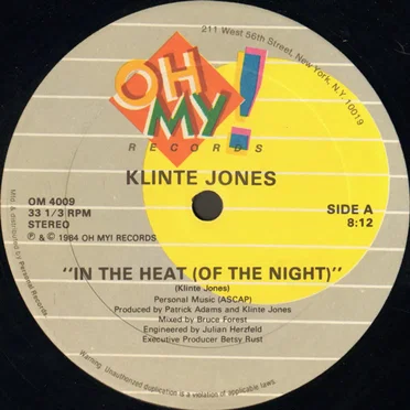 In the Heat (of the Night) by Klinte Jones - album cover