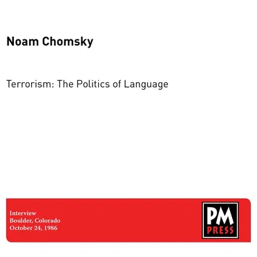 Terrorism: The Politics of Language by Noam Chomsky - album cover
