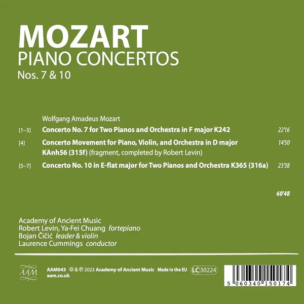Piano Concertos nos. 7 & 10