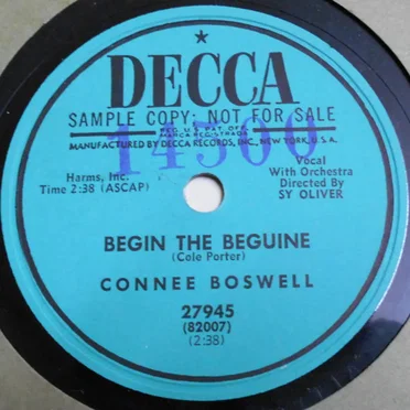 Begin the Beguine / Believe It Beloved