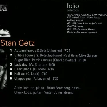 Jazz Masters, 100 ans de Jazz: Stan Getz