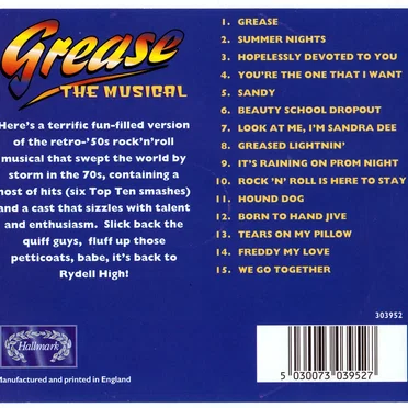 Grease The Musical by Various Artists - album cover