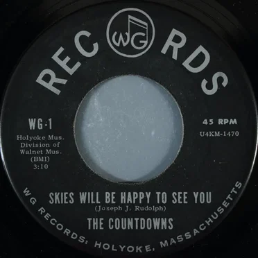 Skies Will Be Happy To See You / She Works All Night by The Countdowns - album cover