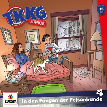 TKKG Junior 15: In den Fängen der Felsenbande by Frank Gustavus - album cover