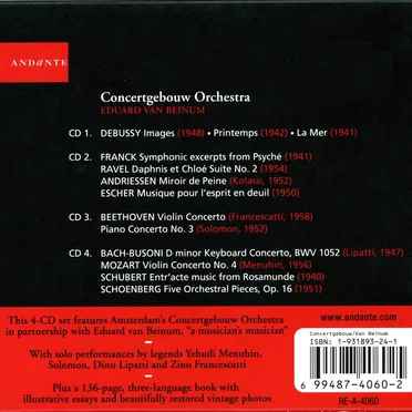 Eduard van Beinum & The Concertgebouw Orchestra