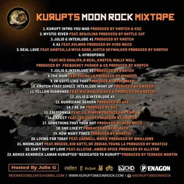 Ta Tha Moon And Bacc: Kurupts Moon Rock Project by Kurupt - album cover