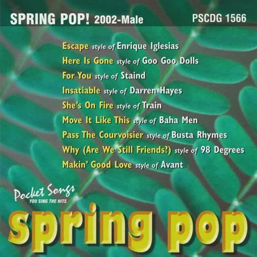 Spring Pop! 2002‐Male by Music Minus One - album cover