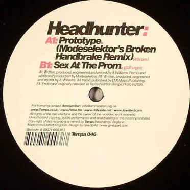 Prototype (Modeselektor's Broken Handbrake Remix) / Sex at the Prom
