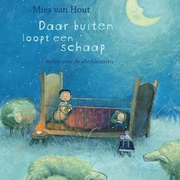Daar buiten loopt een schaap
